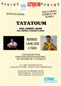 SPECTACLE MUSICAL ENFANTS – TATATOUM