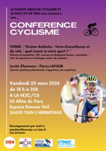 CONFERENCE SUR LE CYCLISME